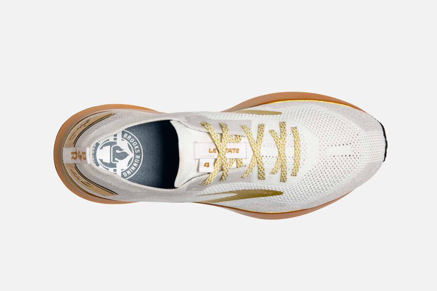 Brooks Levitate 4 Road Loopschoenen Dames - Wit/Goud - 071835CYN